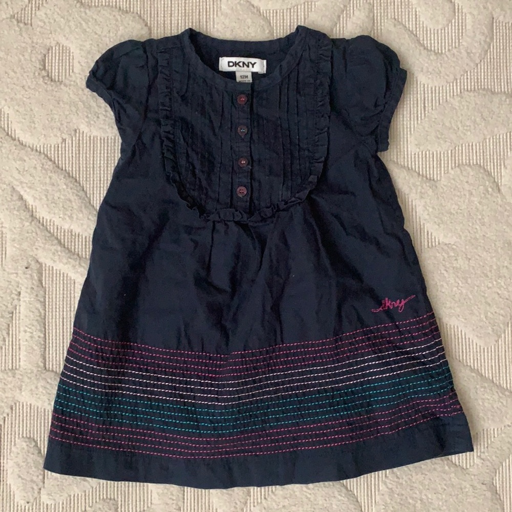 Baby Girls DKNY Dress Blue Size 12 months